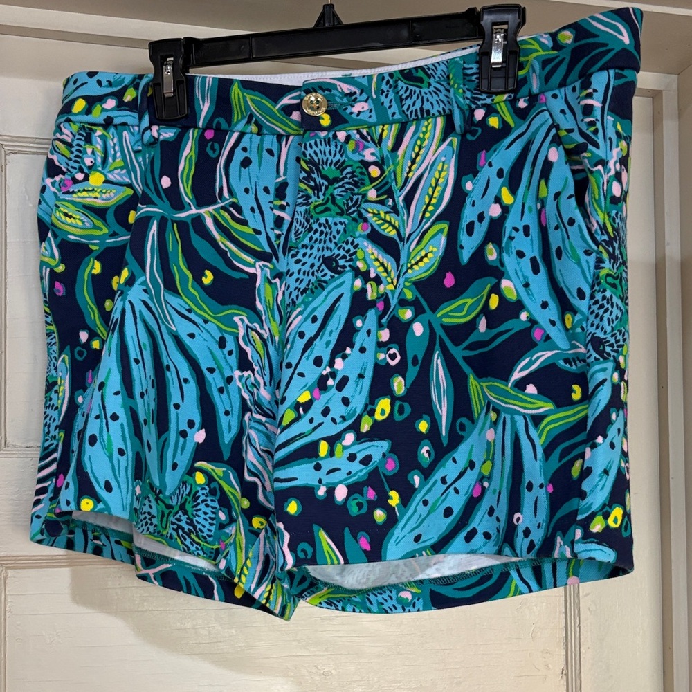 Lilly Pulitzer 14 Tropical Print Women Shorts